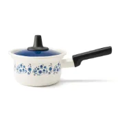 【FUJIHORO 富士琺瑯】官方直營 Memories 單柄附蓋阿拉丁牛奶鍋14cm/1.4L-復刻小藍花(限量)