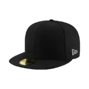 NEW ERA 59FIFTY 5950 基本款 全黑 側邊灰銀標 素面 素面棒球帽 大尺碼 全封帽 棒球帽【TCC】