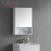 《ROMAX 羅曼史》50cm 單開門鏡箱櫃 TW-621 鏡櫃 白色5層環保鋼琴烤漆 全防水發泡板【都會區免運費】