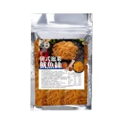 (店+)【億品鄉】小漁舖 韓式泡菜魷魚絲 100gx1包 手撕原味 魷魚絲 魷魚 深海魷魚 零食 零嘴 下酒菜 海味乾貨 魷魚條 泡菜