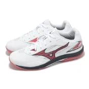 Mizuno 桌球鞋 Wave Drive 9 男鞋 女鞋 白 紅 止滑 抓地 運動鞋 美津濃 81GA2205-51