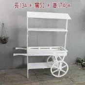 ZAKKA雜貨 美式鄉村風大車輪裝飾小木屋造型商品展示架盆栽花架 創意設計手推車攤車花車 甜點置物架瓶瓶罐罐收納架子櫃子