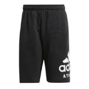 adidas 愛迪達 黑色大LOGO棉質短褲 男款黑色 男款運動休閒穿搭 CF9562