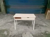 【安鑫】~【100cm】3.3尺雪松色鐵製單抽書桌】電腦桌/辦公桌/工作桌/OA桌!【A834】