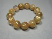 【裕晶館】NO.03045《天然鈦晶手珠17mm》