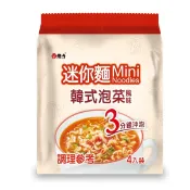 【維力】迷你麵 韓式泡菜風味4包入