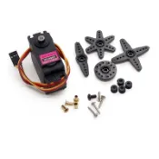 1pc 高扭矩伺服 180° 數字塑料齒輪電機 MG995 MG946 MG996R 轉向發動機適用於雙葉 JR 汽車遙