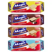 菲律賓 JACK 'N JILL Magic Creams 花生 巧克力 奶油 夾心 餅乾 28g*10pc