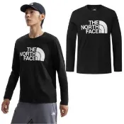 【The North Face】男 FLASHDRY 吸濕透氣排汗長袖圓領T恤.休閒套頭衫.運動上衣(8AMJ-JK3 宇宙黑)