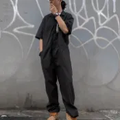 DICKIES 33999 短袖連身工作服 男版 硬挺 襯衫 連身 工裝 海軍工作服 三色 NEVERMIND