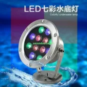 🌸精選🌸 水底燈led水下射燈景觀燈魚池燈水池燈防水噴泉燈庭院假山射燈 #免運