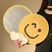 🔥蝦皮最低價🔥超大號摺疊扇子反光板女士便攜式團扇卡通日用扇夏季新款拍照神器