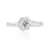 【AURORA 歐羅拉】GIA 30分 圓形 天然鑽石  D color  SI2  鑽石 鑽戒 戒指 八心八箭 花綻