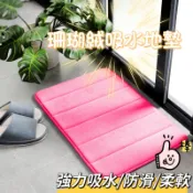 99免運👍🏻火熱現貨 珊瑚絨地毯地墊 吸水地墊 浴室防滑地墊 珊瑚絨防滑地墊 記憶地墊