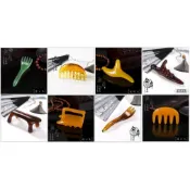 刮痧 按摩器 推拿用品 刮痧 按摩 穴道按摩  五爪 三爪 琥珀按摩器 放鬆頭部足部按摩用具『勾汪雜貨舖』