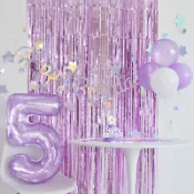 【24h出貨】32寸紫色水晶數字鋁膜氣球兒童成人生日派對裝飾佈置數字鋁箔氣球生日佈置 派對佈置 生日氣球 派對氣球