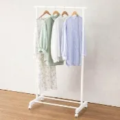 【NITORI 宜得利家居】伸縮吊衣桿 單桿單層 HT2c S WH(伸縮吊衣桿 伸縮 吊衣桿 HT2c)