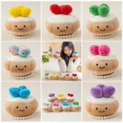 全球選品1館 生活百貨 可愛蛋糕草莓撻小掛件毛絨玩具公仔趣味模擬草莓蛋糕玩偶珍珠掛鏈