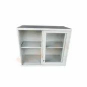 sindygo鑫蘭家具 【鑫蘭家具】玻璃拉門加框上置式鋼製公文櫃 H74公分 置物櫃 鐵櫃 收納櫃 可上鎖