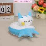 神奇寶貝睡姿帕奇利茲公仔  新款電飛鼠白色惡魔17cm娃娃