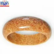 藝晶店★天然珊瑚菊花玉手鐲19.5號(50368) 