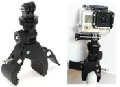 【好樣網】大口徑後照鏡支架 單車夾 適用GOPRO SJ4000/5000/6000/7000運動攝影機 數位相機 手機
