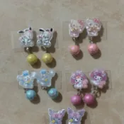 全新 現貨 三麗鷗 帕恰狗 美樂蒂 大耳狗 酷洛米 kitty 耳夾 安全耳環 夾式 耳環 耳飾 兒童 免打洞