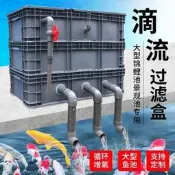 （可開發票）48h 出貨魚池周轉箱過濾箱大型錦鯉室外魚池漁場過濾器自制滴流水循環系統（滿額免運）