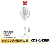 中央牌 14吋DC內旋式遙控循環立扇  KDS-142SR-W / KDS-142SR-B / KDS-142SR