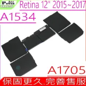 Apple 蘋果  A1705,A1527 電池(同級料件) 適用 ,A1534-EMC 2746 12“ Retian Early 2015 MF855LL/a,MF865LL/a,A1534-EMC 2991 12“ Retina Early 2016 MLHA2LL/a,MLHC2LL/a,A1534-EMC 3099 12“ Retian Mid 2017 MNYF2LL/a,MNYG2LL/a