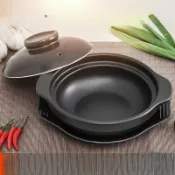 全球選品1館 生活百貨 黃燜雞米飯砂鍋煲仔飯乾燒鍋耐高溫陶瓷小沙鍋淺鍋碗商用石鍋陶土