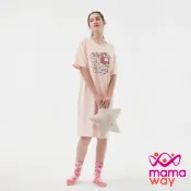 【Mamaway媽媽餵】迪士尼甜點熊抱哥孕哺居家洋裝 (孕婦裝 哺乳衣 孕婦洋裝 月子服)