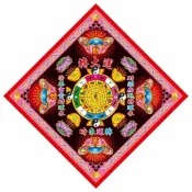 【祈福 祭祖】新款轉大運雙面摺紙正方形復古中國風手工紙環保不燙金紙40張/包【推薦】