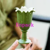 玄關擺件 中式灑金 小青柑燭臺 香薰裝飾燈 家用插花底座