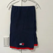 TOMMY HILFIGER Tommy Jeans 藏藍色針織毛線圍巾 披肩