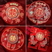 【熱賣】喜字貼結婚貼大門裝飾婚房佈置婚禮女方臥室窗戶囍字貼紙勇榀大全