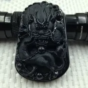 協貿國際日用品生活2館 緬甸墨翠夠黑厚龍牌翡翠龍牌玉佩墨玉吊墜玉墜掛件男款
