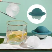 【宇宙冰】矽膠飛碟冰球模具(食品級 水晶冰球 冰塊球 造型冰塊 威士忌冰球 製冰盒 酒吧)