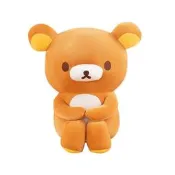 【官網品質驗證】坐姿抱腿輕鬆熊玩偶日本rilakkuma抱膝小熊公仔兒童陪睡毛絨抱枕