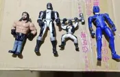 萬代假面超人可動和WWE人偶手辦模型公仔擺件景品玩具4個