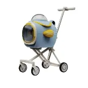 【IPSKY】太空艙分離式寵物推車 鋁合金輕量車架  一車多用 透氣通風 貓狗便捷推車 15KG內