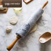 鴻運通商行 學廚chefmade大理石搟面杖滾軸石頭餃子包子披薩皮大號壓面家用