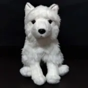 【那間模型】40公分 薩摩耶 狗 狐狸犬 白柴 柴犬 仿真 娃娃 絨毛 玩偶 玩具 玩具 公仔 裝飾品 生日禮物 送