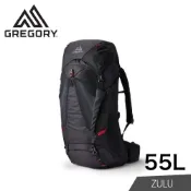 【GREGORY 美國 55L ZULU 登山背包 《火山黑》】145293/雙肩背包/後背包/電腦包/旅行