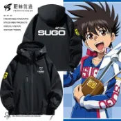 菅生車隊sugo外套高智能方程式賽車衣服閃電霹靂車二次元連帽夾克【gvtjxy ~/~柿柿】