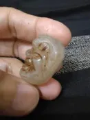 柚子收藏 古玉老玉(玉種不知)羅漢首勒子 墜子  掛件   wt16g(016)