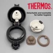 食品級橡膠密封圈塞配件兼容 Thermos 保溫瓶 JNL JNR 蓋墊片墊圈套裝