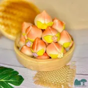 ＊山山＊豆漿造型饅頭♡壽桃手作饅頭 小壽桃 祭祀饅頭 豆漿饅頭 早餐 收涎饅頭