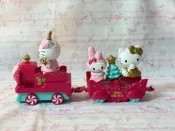 【24小時發貨】hello kitty美樂蒂kfc玩俱小拉車第一節車廂有動力第二節車箱可以上下擺動做工很精緻兩個80