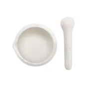 (店+)磨藥缽 搗藥器 研磨棒 研缽附棒 擣藥碗 搗缽 擂茶碗 乳缽附杵 陶瓷研磨缽 搗泥棒 磨藥碗 研磨缽 690-CGB70